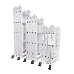 Scala in Alluminio Multifunzionale Certificata EN131 <span class=keywords><strong>con</strong></span> Capacità di 150 kg per Uso Domestico e Industriale - Product Image 1