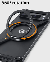 Étui de téléphone magnétique en aluminium en forme de Z à rotation 360° pour Google Pixel 9 Pro XL / Pixel 9 Pro / Pixel 9