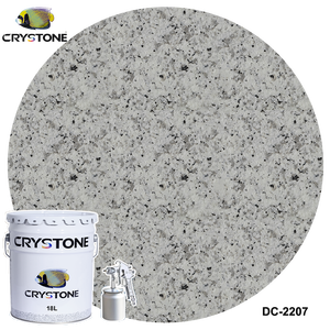 Vernice per pareti esterne <span class=keywords><strong>con</strong></span> rivestimento liquido acrilico ecologico <span class=keywords><strong>con</strong></span> struttura in marmo e effetto Spray in granito grezzo per uso esterno - Product Image 1