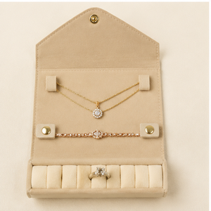 Porte-bijoux en cuir PU pour ranger bracelets, colliers, bagues et emballages cadeaux - Product Image 3