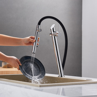 Robinet de cuisine moderne de luxe à col de cygne en laiton massif sans plomb avec nouveau design italien Robinet d'évier de cuisine UPC