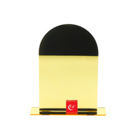 Porte-panneaux de table en acrylique transparent personnalisable moderne 5x7, numéros de table arqués pour décorations de fête et fournitures de mariage