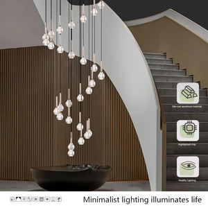High Ceiling Pendant Lights Villa Modern Custom Design Decorate Wedding Led Lighting Staircase Crystal Ceiling Light <strong>Chandelier</strong> - Product Image 4