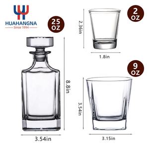 Carafe à whisky transparente personnalisée avec logo, 25 oz, ensemble de verres à tequila, cocktail, barware, écologique, pour <span class=keywords><strong>scotch</strong></span>, vodka, liqueur, bourbon - Product Image 2