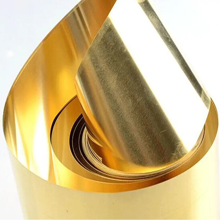 Manufacturer wholesale brass strip H65 stamping 0.5mm semi hard brass foil H62 stretching soft brass roll 1.2mm