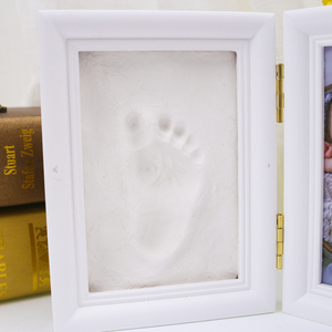 <span class=keywords><strong>2025</strong></span> mới nóng bán bé dấu tay Kit gỗ khung ảnh với tay dấu ấn đất sét mới bé bộ nhớ sáng tạo - Product Image 3