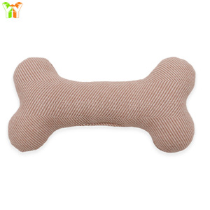 <b>Dog</b> Bone Chew Toy Cotton Squeaky Durable For Puppies Pet Toys Beige Dark Gray Black <b>Light</b> Brown Pink - Product Image 5