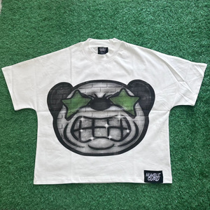 เสื้อยืดคอตตอนคุณภาพสูง 300 GSM หนักพิเศษสำหรับผู้ชาย ผ้าฝ้าย 100% ทรงหลวมไหล่ตก ตัดเย็บทรงครอป แขนสั้น สีพื้น - Product Image 4