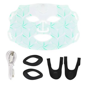 Dispositivo de Máscara Facial LED de 7 Colores, Rejuvenecimiento de la Piel, Antiarrugas, Blanqueamiento, Uso Doméstico, Portátil, Inalámbrico, Recargable, de Silicona - Product Image 3