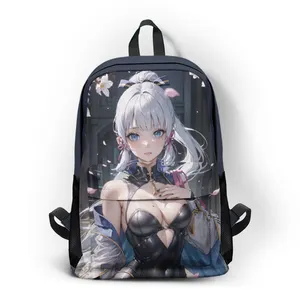 Anime Genshin darbe çünkü xiao keqing öğrenci Schoolbag büyük kapasiteli su geçirmez keten sırt çantası hayır adedi sınırlı özel sırt çantası