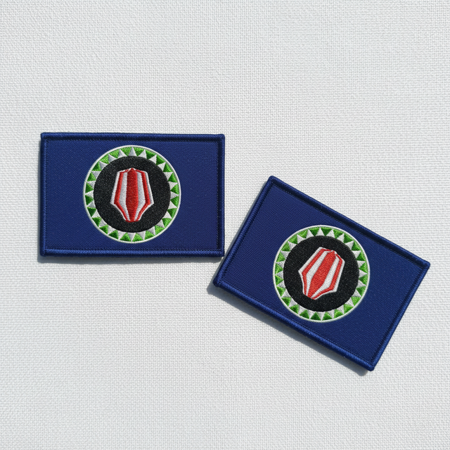 Custom Eco-Friendly Fabric Woven Patches Iron on Backing Velcro Badges with Sew-On Style Patches