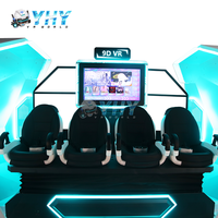 YHY Parc à thème VR intérieur, Cinéma de réalité virtuelle 9D, Chaise de mouvement spatiale à 4 places à monnayeur, Équipement de cinéma VR commercial