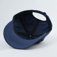 Sombreros de papá vintage con letras bordadas, sombreros azul marino personalizados con fuente bordada, gorras de béisbol de algodón azul marino con logotipo personalizado