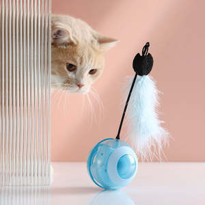 Juguete Interactivo Automático para Gatos de Interior con Plumas, Venta al por Mayor, Ecológico, Moderno y de Lujo, Juguetes Inteligentes para Gatos - Product Image 2
