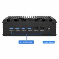 Mini PC Industrial Estable sin Ventilador, RAM DDR4, Intel N5095, Interfaz de Pantalla HD VGA, Opciones de Enchufe AU/US, PC Industrial sin Ventilador