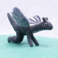 Muñeco de Dragón de Fieltro SAMYAK, Tejido a Mano, de Lana, Adorable, con Color Personalizado, Juguete Educativo Suave para Niños, Superventas