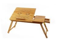 Bambus verstellbarer Laptop Schreibtisch Holz Laptop Schreibtisch Steht isch Tragbarer faltbarer Bambus Holz ständer Anpassen