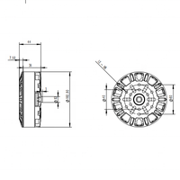 Générateur sans balais à moteur CC sans capteur Rt10020 CE RoHS 24V 36V 48V 60V 75V 96V 1000W 2000W 3000W 4000W 1500 tr/min