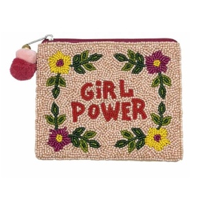 Handmade Beaded Fabric Mini Coin <b>Purse</b> Top Zipper Closure Pouch Perfect Carry Key Cash Card Multipurpose Use Women Girl Gift - Product Image 5