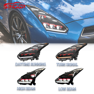 ชุดไฟหน้า LED อัตโนมัติ SINDAR สำหรับรถยนต์นิสสัน จีทีอาร์ จีทีอาร์ อาร์35 ปี 2009-2023 2024 2025 ใหม่ ดัดแปลงสไตล์เพชร อุปกรณ์เสริมไฟหน้า - Product Image 3