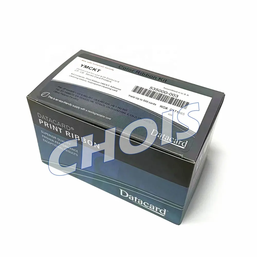 Цветная лента Datacard CD800 CP40,CP60,CP80 YMCKT/оригинальная лента Datacard 535000-003