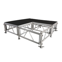 Anycase-podio portátil de 4x8 pies de altura con patas ajustables, para actuaciones en escenario, escuela, evento, Iglesia y escenario