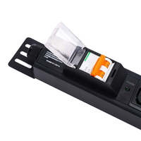 PDU 1,5U pour rack avec prise C13 et disjoncteur, unité de distribution d'alimentation adaptée aux centres de données, salles de serveurs et armoires réseau
