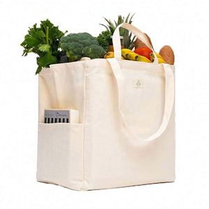 Heavy Duty Reusable Kitchen Grocery Bag <b>Extra</b> <b>Large</b> Collapsible Thick Canvas Shopping Tote Bag Foldable Et Bag - Product Image 1