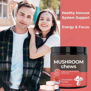 Comprimés à croquer JULONG au goût fraise, à base de champignons Lion's Mane, pour soutenir la concentration et la fonction cognitive - Product Image 3