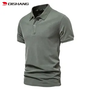 OEM High Quality Custom Logo Plain Summer Casual Golf Soft 100% cotton 250gsm Mens Polo Shirts