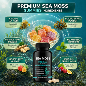 Capsules d'algues marines irlandaises biologiques OEM certifiées GMP pour la santé de la peau, des cheveux et des articulations - Product Image 2