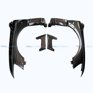 Pour Mitsubishi Lancer Evolution Evo 7 8 9 (2001-2007) – Kit carrosserie large style VRS en fibre de carbone avec ailes avant ventilées et passages de roue - Product Image 3
