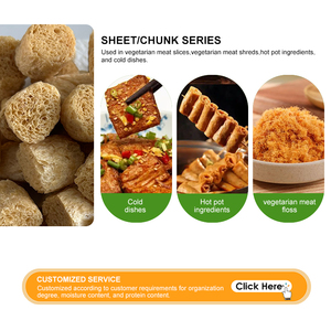 Protéine Végétale Texturée (TVP) <span class=keywords><strong>de</strong></span> Soja Non-OGM, Riche en Fibres, Haute Réhydratation, Aliment Végétarien 68% - Product Image 5