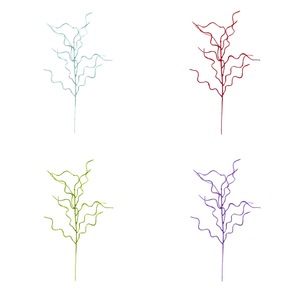 Adorno navideño de polvo dorado DIY, flores y plantas decorativas navideñas con purpurina y <span class=keywords><strong>detalles</strong></span> florales para manualidades navideñas - Product Image 1