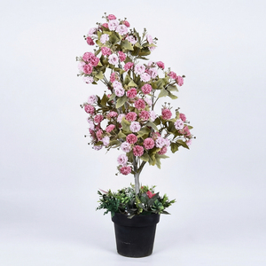 <b>Artificial</b> Flower <b>Tree</b> Decorative Floral Plant Potted <b>Artificial</b> Plant Indoor Outdoor Wedding Event Home Decor - Product Image 1