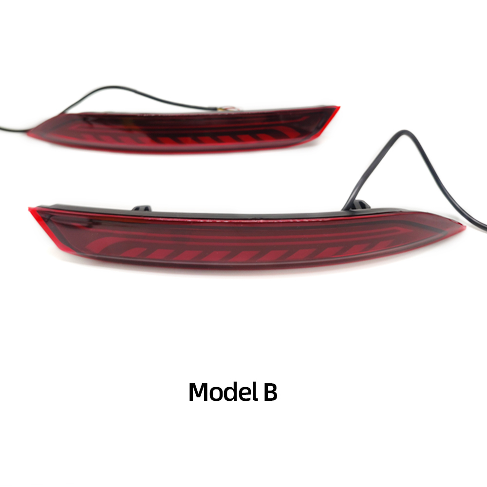 LED Rear Fog Lights Bumper Reflector Brake Running Lamps For 2014-19 H
