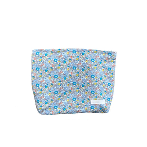 Hoa bông vải phong cách mới trang điểm Túi mỹ phẩm Túi vải với dây kéo Pouch một nhỏ trang điểm đẹp tổ chức Túi - Product Image 5