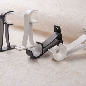 Haute qualité moderne décoration de la maison Double support <span class=keywords><strong>tringle</strong></span> à <span class=keywords><strong>rideau</strong></span> ensemble poteau romain en alliage d'aluminium avec forme longue et support mural - Product Image 1