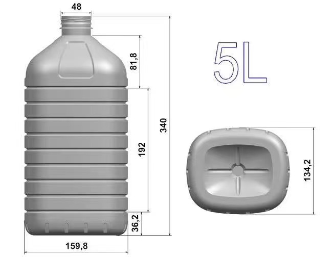 Cetakan Botol PET untuk Mesin Cetak Tiup Plastik, Cetakan Tiup Plastik