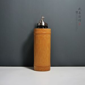 <b>Bamboo</b> Oil <b>Container</b> Cylinder Air Tight Lid For Kitchen Storage Bottle - Product Image 4
