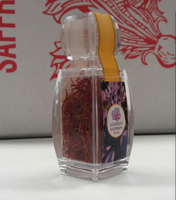 Pot de Safran de Luxe 3g 5g Style Iranien Bouteille Carrée en Plastique Emballage de Safran