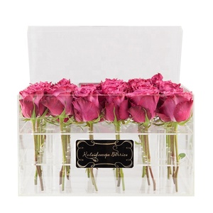 San Valentín de acrílico de lujo caja de embalaje para flores - Product Image 2