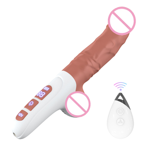 Vibratore Realistico per Adulti con 7 Frequenze di Vibrazione Telescopica e <span class=keywords><strong>Base</strong></span> con Ventosa Potente - Product Image 3