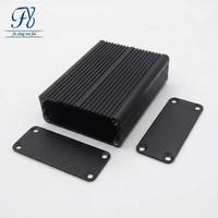 Boîtier en aluminium extrudé ultra-mince 46*19mm, plaque murale anodisée de longueur personnalisée pour lecteur de carte intelligente de contrôle d'accès RFID