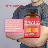 Capsules de racine de Maca OEM, soutient la santé naturelle des hommes, l'énergie et les performances, complément alimentaire à base de plantes 7-en-1, antioxydant, sans gluten