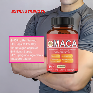 Capsule di Radice di Maca OEM, Supporto Naturale per la Salute Maschile, Energia e Prestazioni, Integratore Erboristico 7-in-1 per l'Umore, Antiossidante, Senza Glutine - Product Image 4