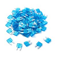 ANDU Mini Kit de Fusibles de Cuchilla para Auto, 120 Piezas, para 5A 10A 15A 20A 25A 30A AMP, Fusibles Mixtos para Autos