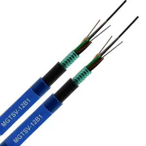 factory selling fiber cable optica for coal mine MGTSV-12B1 optical fiber cable 24cores sm armored mental ofc cable fiber optica
