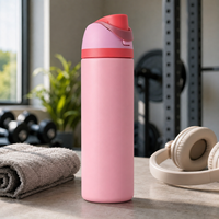 Bouteille d'eau sportive en acier inoxydable de 24 oz, modèle Angel Food Cake, fabriquée en Chine