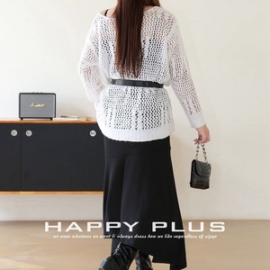 Conjunto Runqi para Mujer Talla Grande, Top de Punto con Vestido Interior Negro, Largo Midi, Color Sólido, Estilo Spicy Girl - Product Image 5